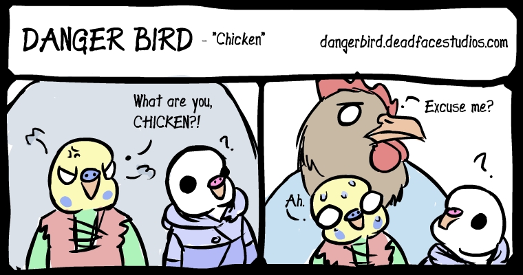 Chickens can be pretty scary.