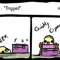 trapped